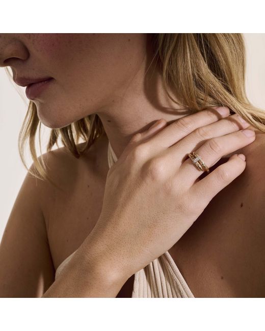 John Hardy Metallic Spear Ring In 14k Yellow Gold for men