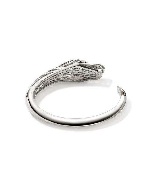 John Hardy Metallic Naga Hinged Cuff Bracelet In Sterling Silver, Medium