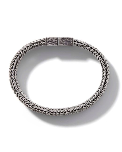 John Hardy Metallic Rata Chain 11.5mm Bracelet In Sterling Silver for men