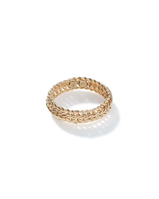 John Hardy Metallic Kami Chain Ring, 4.5mm In 14k Yellow Gold for men