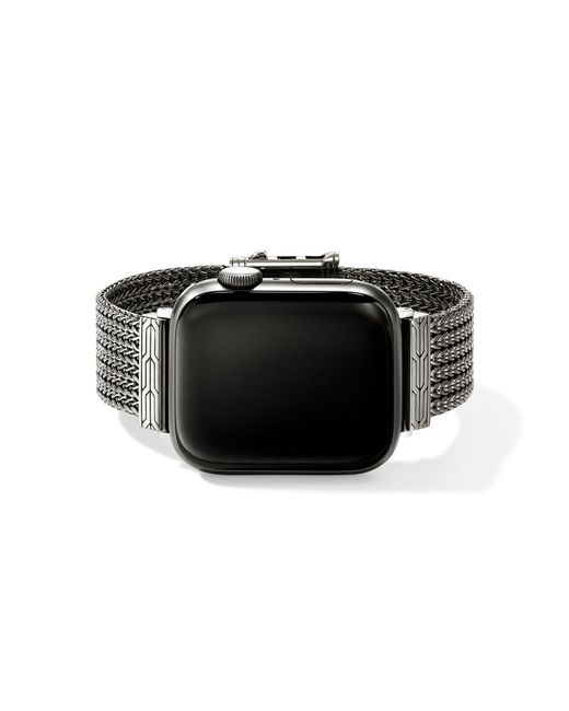 John Hardy Black Smart Watch Strap, 18Mm for men