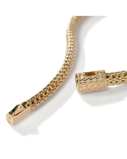 John Hardy Metallic Classic Chain 5mm-11mm Bracelet In 18k Gold