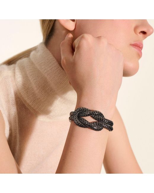 John Hardy Black Love Knot Bracelet, 13Mm for men
