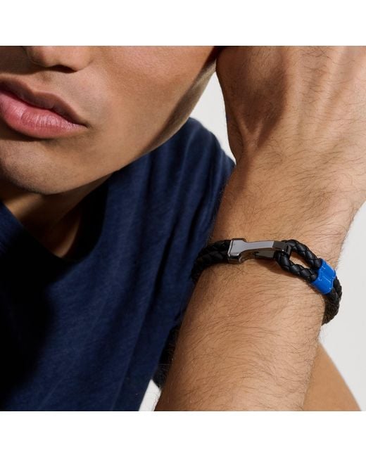 John Hardy Black Hook Clasp Double Bracelet, 10Mm for men