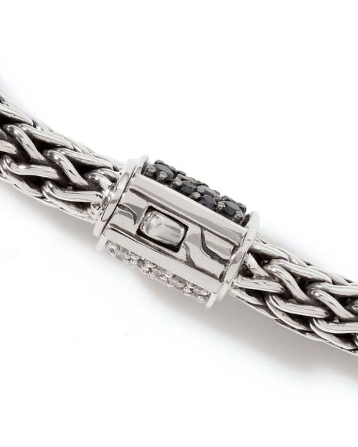 John Hardy Metallic Classic Chain 6.5mm Reversible Bracelet In Sterling Silver for men