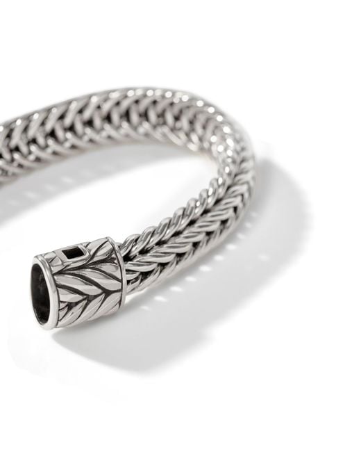 John Hardy Metallic Kami Chain 12mm-15mm Bracelet In Sterling Silver for men