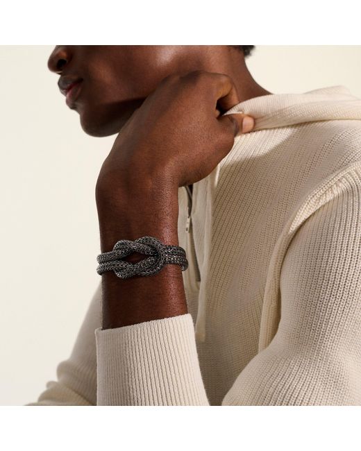 John Hardy Black Love Knot Bracelet, 13Mm for men