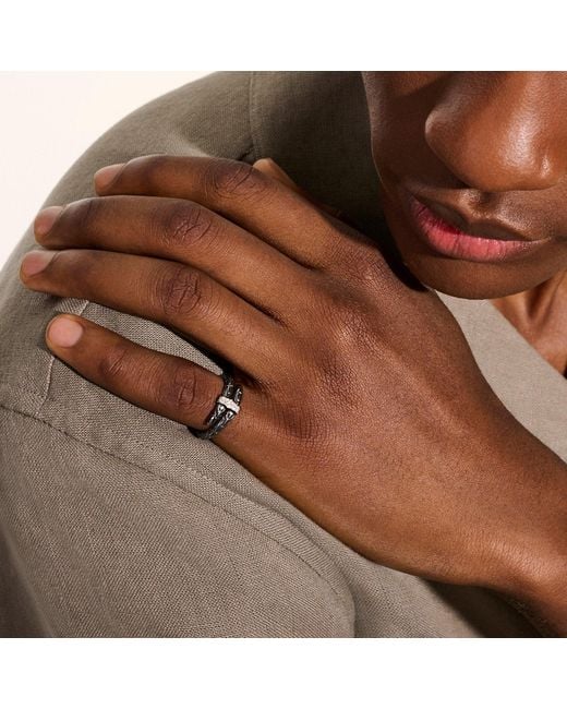 John Hardy White Spear Ring for men