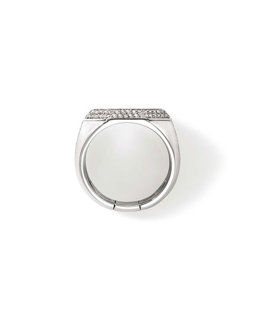 John Hardy Metallic Signet Ring In Sterling Silver for men