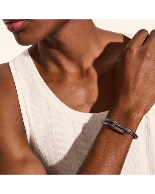 John Hardy Metallic Spear Flex Cuff Bracelet, 5.5Mm for men