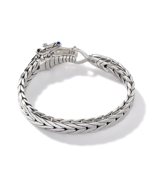 John Hardy Metallic Legends Naga 9mm Bracelet In Sterling Silver for men