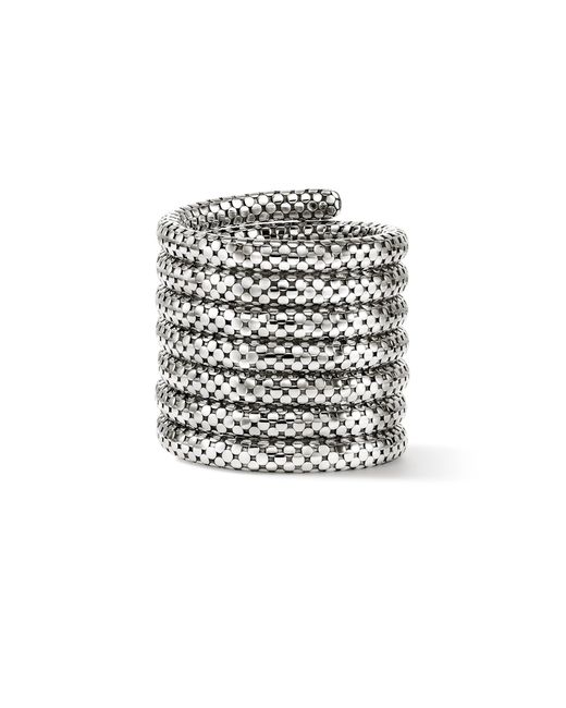 John Hardy White Dot Multi Coil Bracelet