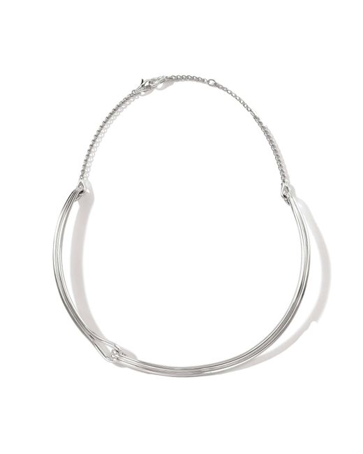 John Hardy Metallic Surf Collar Necklace In Sterling Silver, 16/17