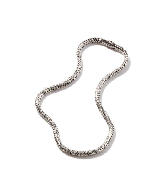John Hardy Metallic Classic Chain 5mm-7.5mm Necklace In Sterling Silver