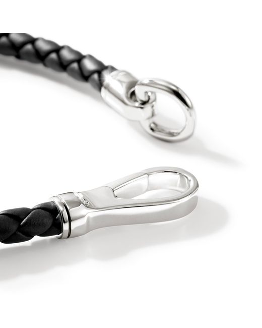 John Hardy Black Hook Clasp Bracelet, 5Mm for men