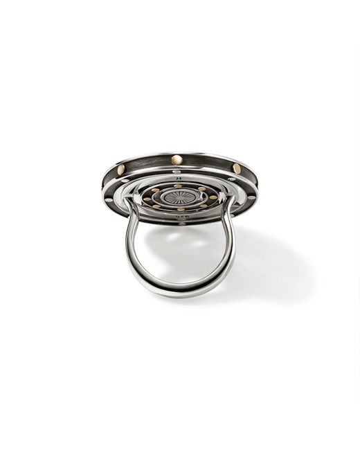 John Hardy White Moon Door Ring In Sterling Silver/18k Bonded Yellow Gold