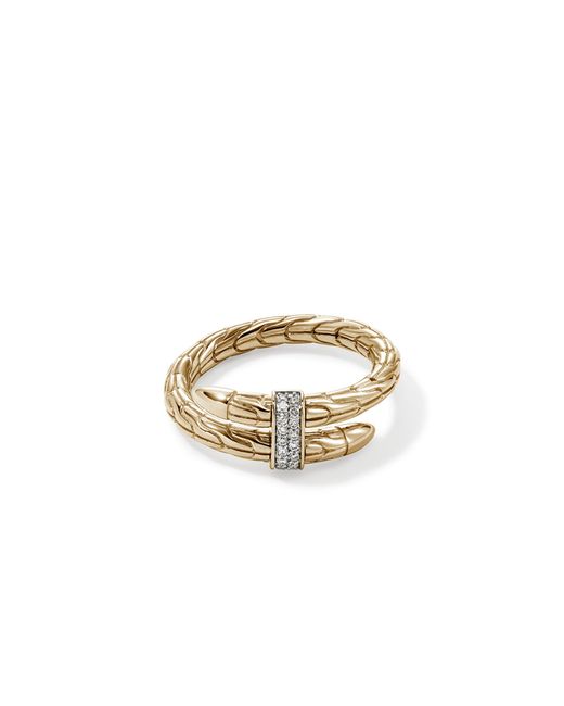 John Hardy Metallic Spear Ring In 14k Yellow Gold for men