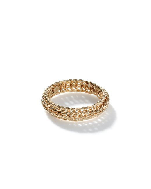 John Hardy Metallic Kami Chain Ring, 4.5mm In 14k Yellow Gold for men