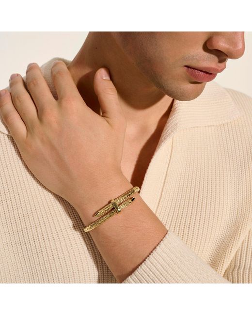 John Hardy Metallic Spear Flex Cuff Bracelet, 5.5Mm for men