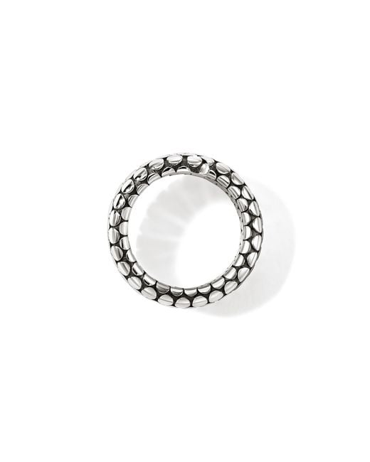 John Hardy White Dot Coil Ring