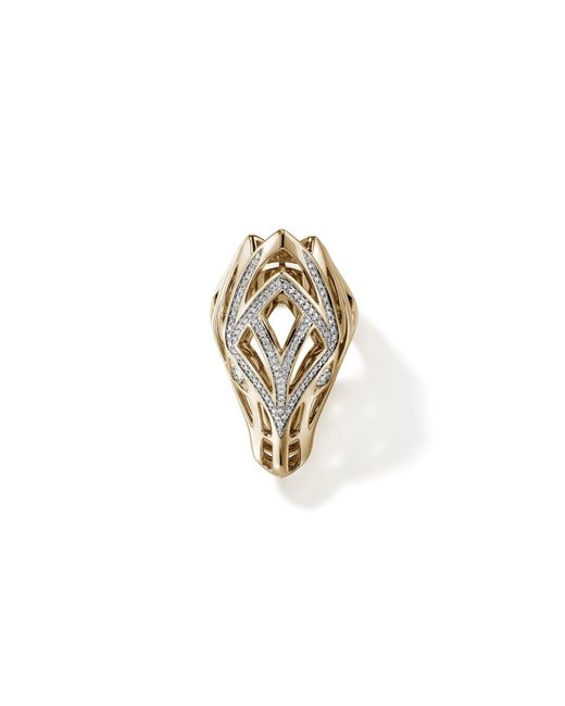 John Hardy Metallic Naga Ring In 14k Yellow Gold