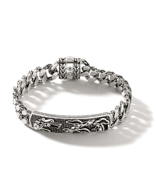 John Hardy Legends Naga Id Bracelet in Metallic Lyst