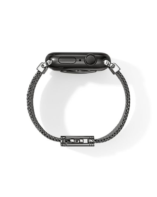John Hardy Black Smart Watch Strap, 18Mm for men