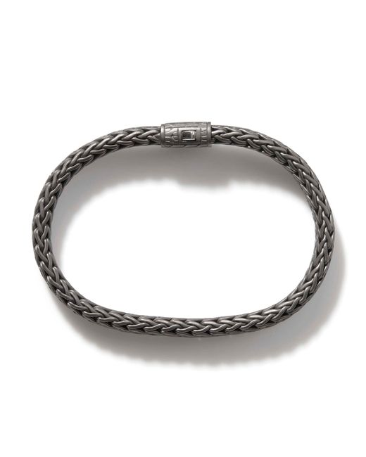 John Hardy Metallic Classic Chain 5mm-11mm Bracelet In Sterling Silver for men