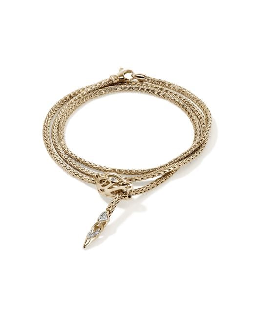 John Hardy Metallic Naga Wrap Bracelet, 2.5Mm