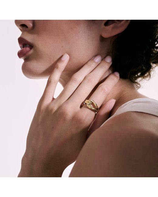 John Hardy White Surf Link Ring