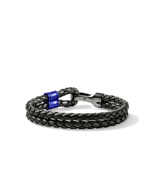 John Hardy Black Hook Clasp Double Bracelet, 10Mm for men