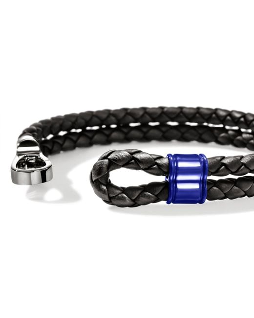 John Hardy Black Hook Clasp Double Bracelet, 10Mm for men