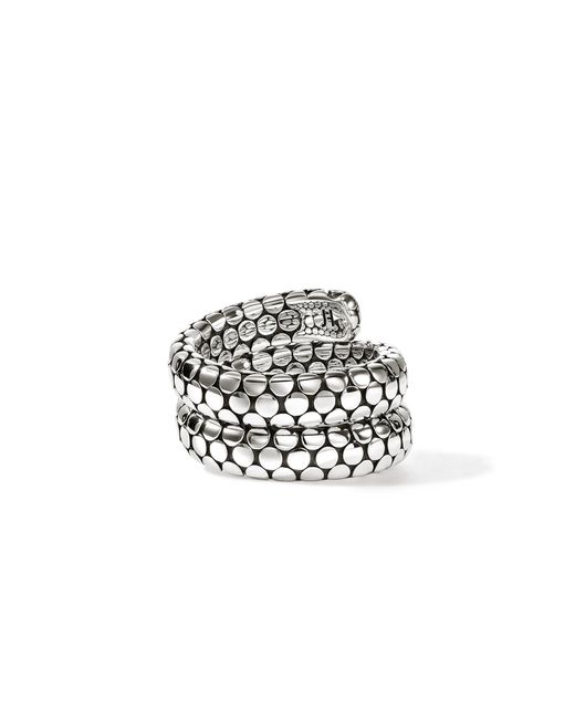 John Hardy White Dot Coil Ring