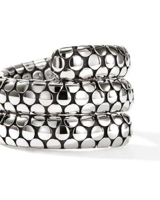 John Hardy White Dot Coil Ring