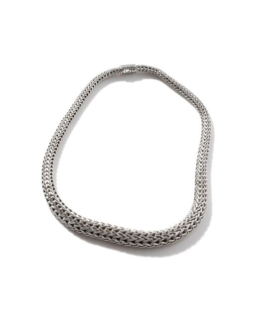 John Hardy Metallic Classic Chain 13mm Graduated Necklace In Sterling Silver
