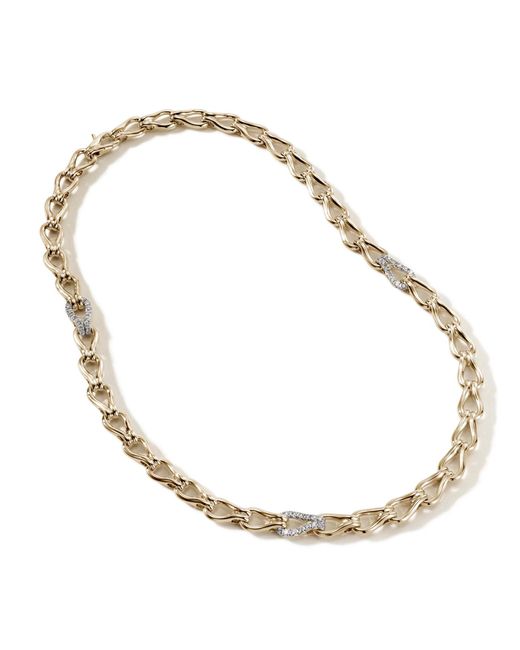 John Hardy Metallic Surf Necklace, 15mm In 14k Yellow Gold, 18