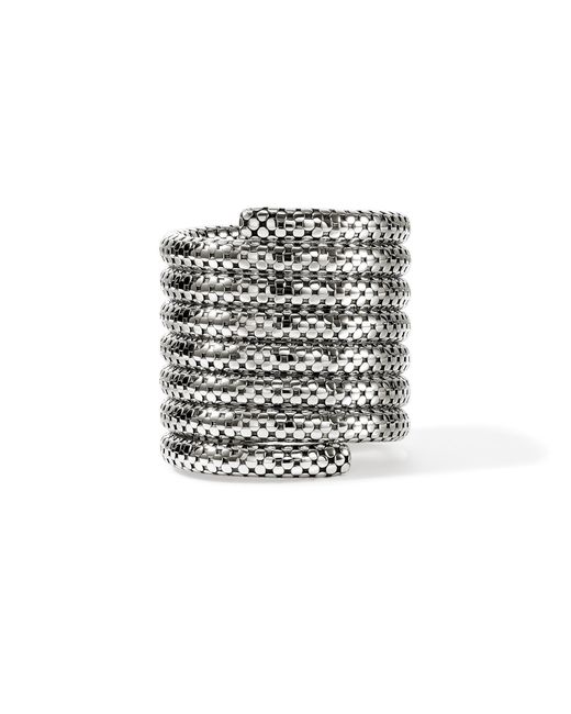 John Hardy White Dot Multi Coil Bracelet