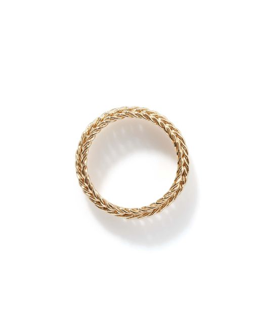 John Hardy Metallic Kami Chain Ring, 4.5mm In 14k Yellow Gold for men