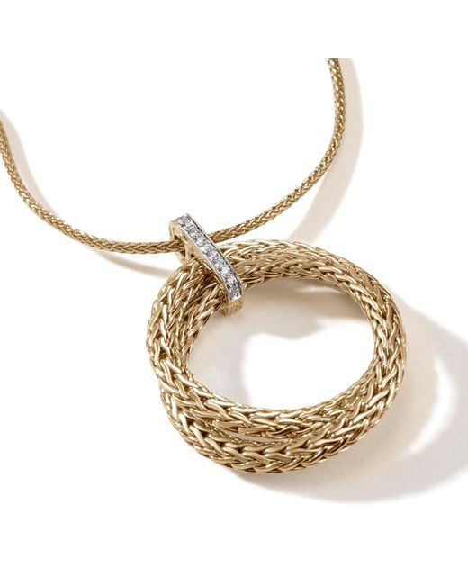 Radiant Interlinked Diamond + 18k Gold Necklace | 18k gold necklace, Gold  necklace, Yellow gold necklaces