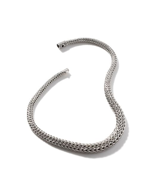 John Hardy Metallic Classic Chain 13mm Graduated Necklace In Sterling Silver
