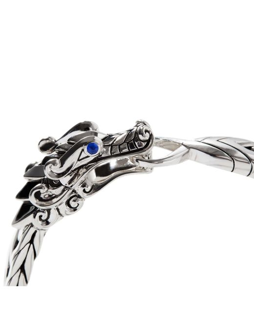 John Hardy Metallic Legends Naga 9mm Bracelet In Sterling Silver for men