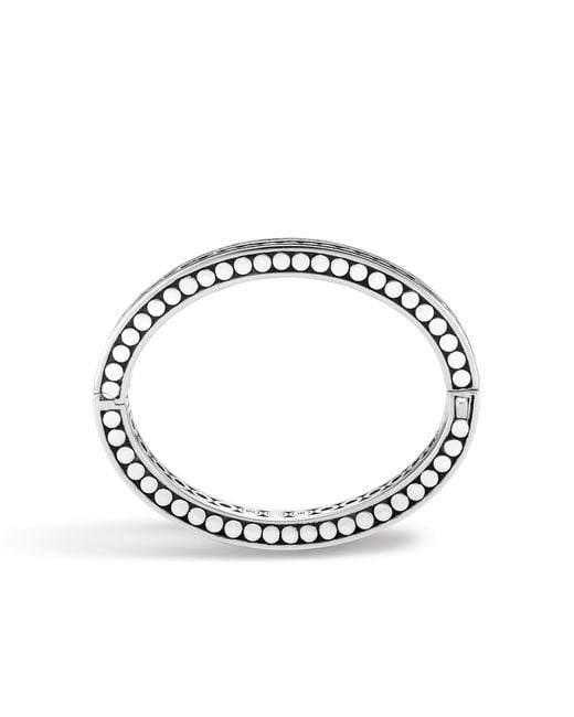 John Hardy Metallic Hinged Bangle