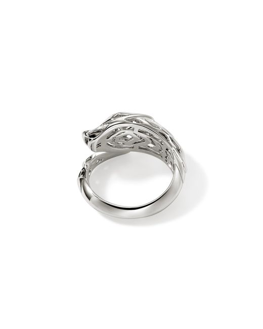 John Hardy White Naga Ring In Sterling Silver
