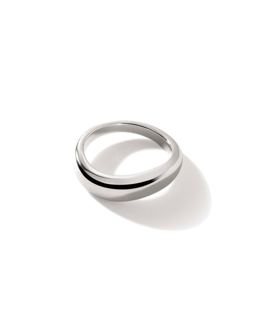 John Hardy Metallic Surf 5.5mm Band Ring In Sterling Silver for men