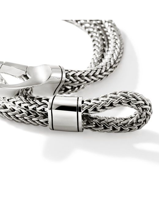 John Hardy Metallic Hook Clasp Bracelet for men