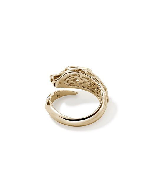 John Hardy Metallic Naga Ring In 14k Yellow Gold for men