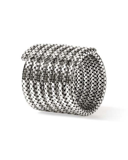 John Hardy White Dot Multi Coil Bracelet