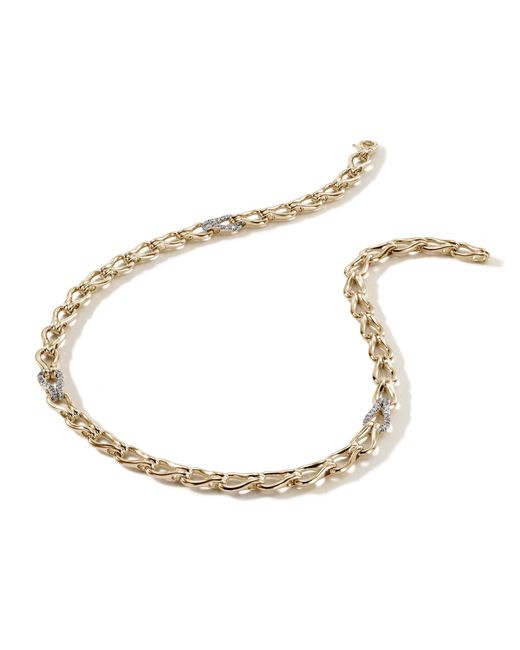 John Hardy Metallic Surf Necklace, 8.5mm In 14k Yellow Gold, 18