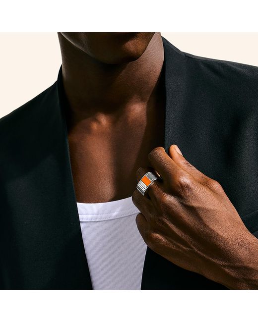 John Hardy White Icon 50 Ring for men