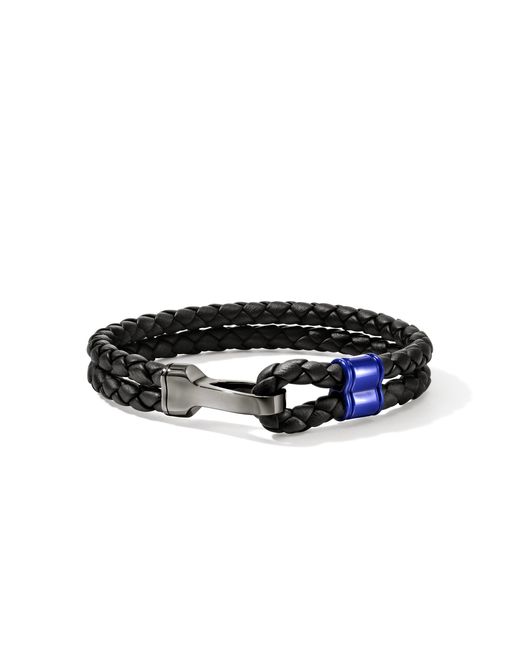 John Hardy Black Hook Clasp Double Bracelet, 10Mm for men